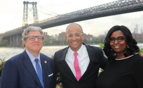 From left: Anthony Lamberti, Hon. Hector LaSalle, and Armena Gayle.